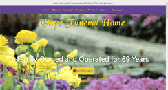 Desktop Screenshot of payefuneralhome.com
